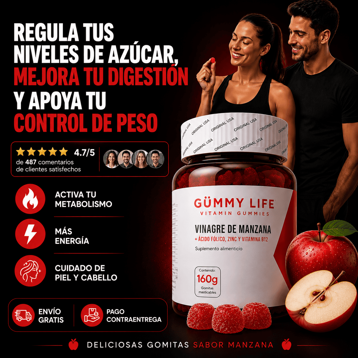 GUMMY LIFE VINAGRE DE MANZANA