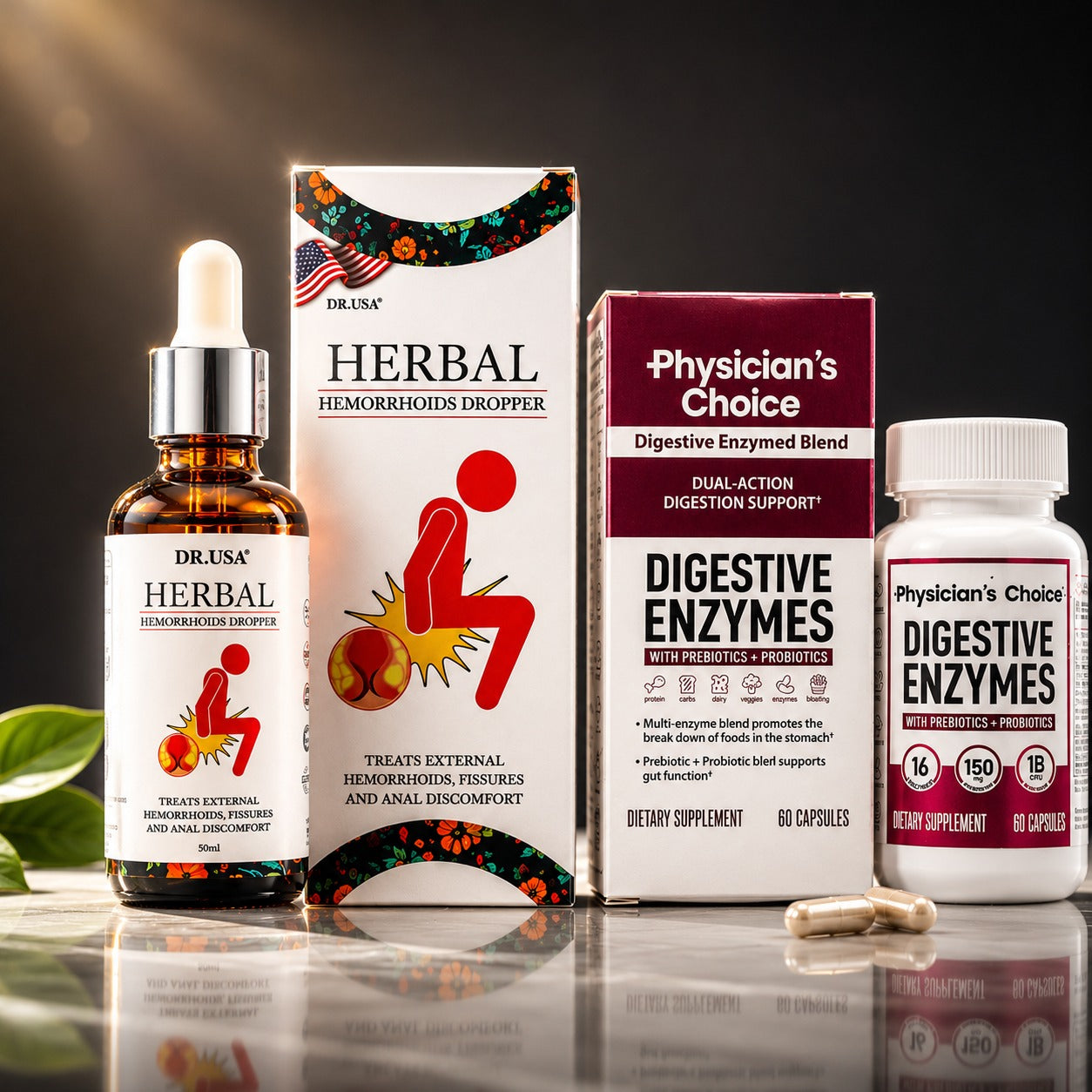 KIT ALIVIO HEMORROIDAL Y SALUD DIGESTIVA DUAL